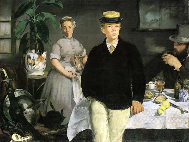 Edouard Manet Fruhstuck im Atelier France oil painting art